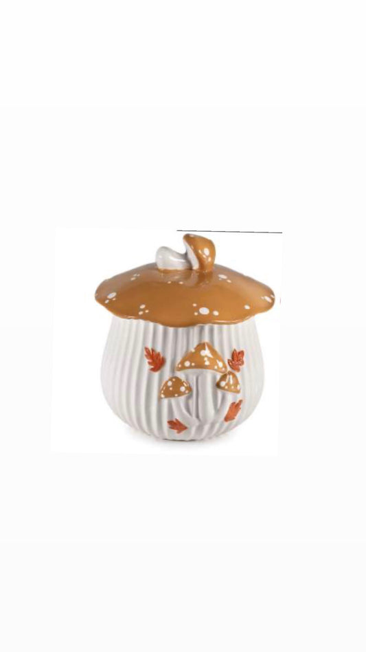 Barattolo in ceramica - Porcino