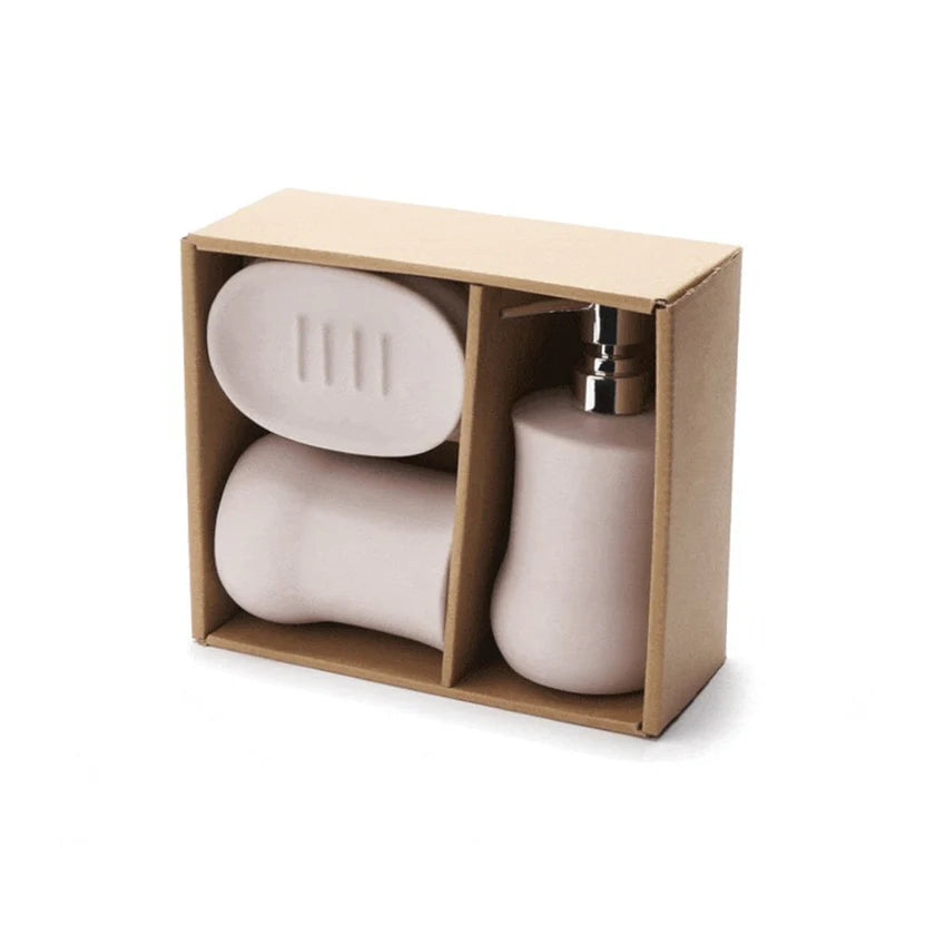 Set bagno 3 pezzi in ceramica