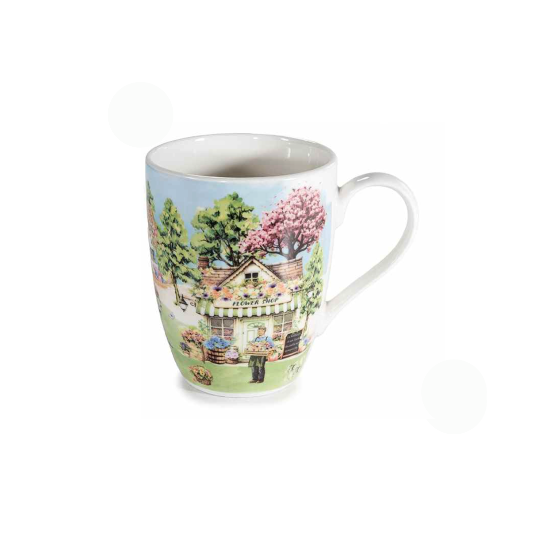 Mug in ceramica - Spring Village