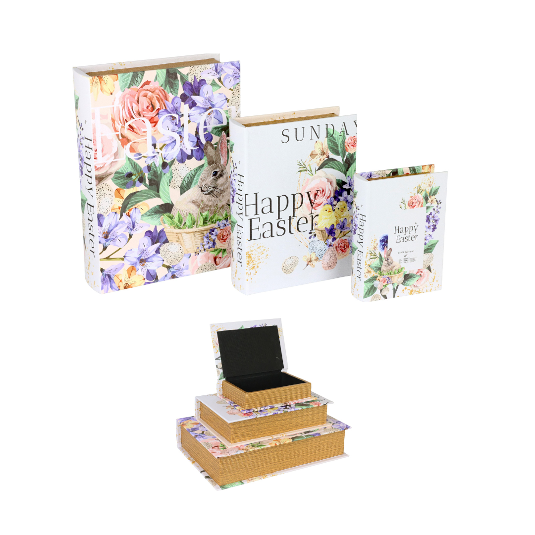 Scatola libro - Happy Easter