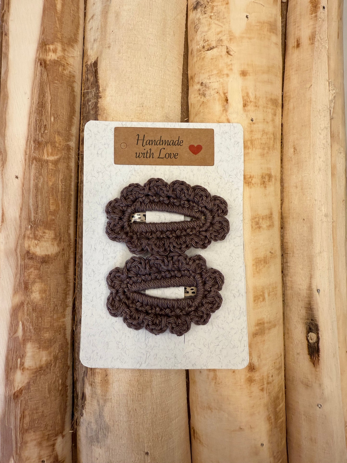 Set di 2 mollette in crochet - Più colori