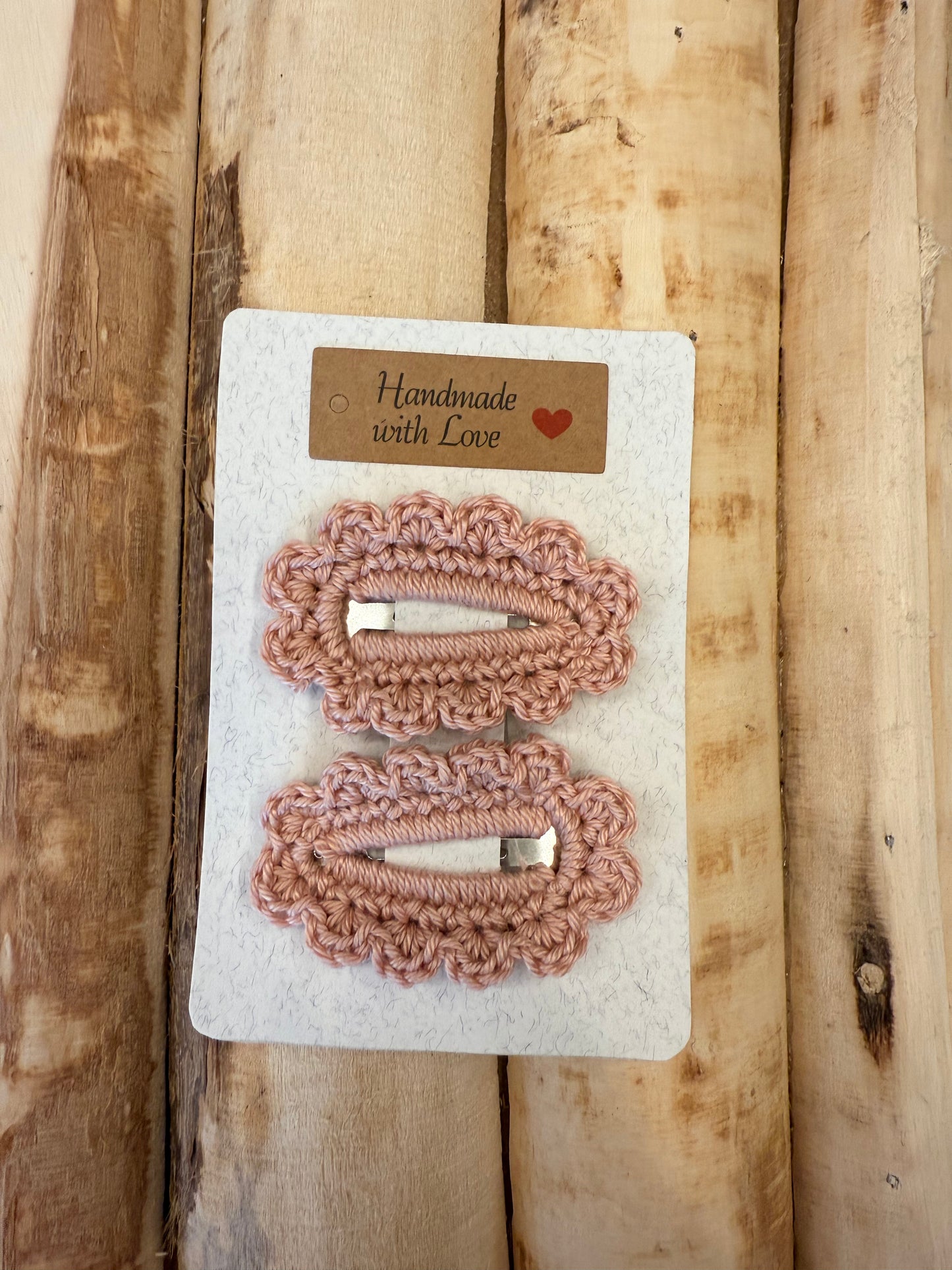 Set di 2 mollette in crochet - Più colori