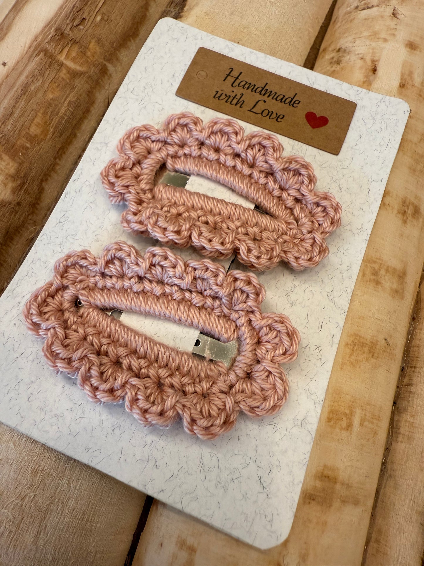 Set di 2 mollette in crochet - Più colori