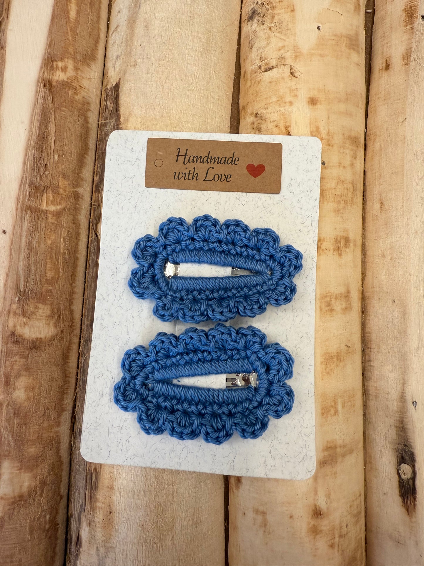 Set di 2 mollette in crochet - Più colori