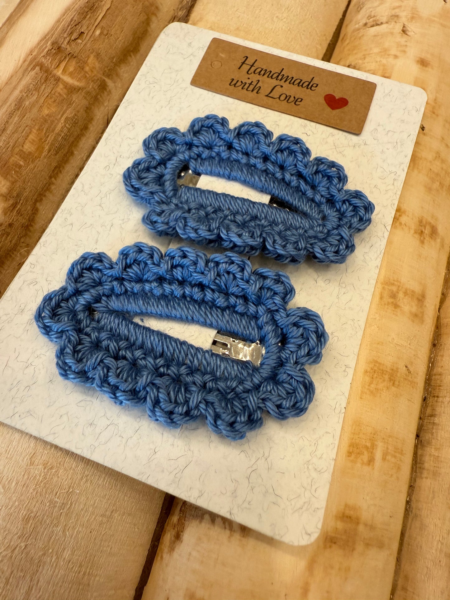 Set di 2 mollette in crochet - Più colori