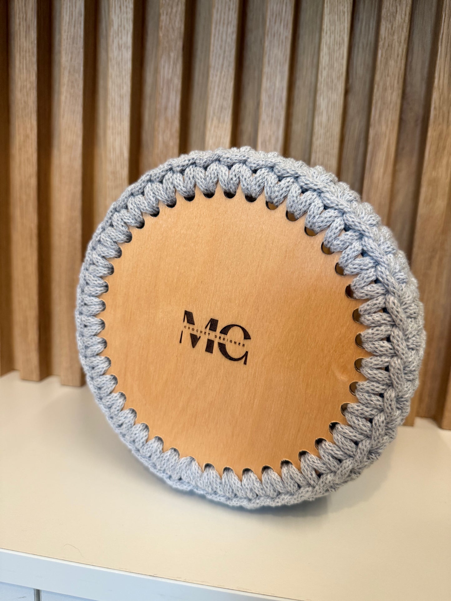 Cestino in corda intrecciata 100% cotone diametro 16 cm - Due colori