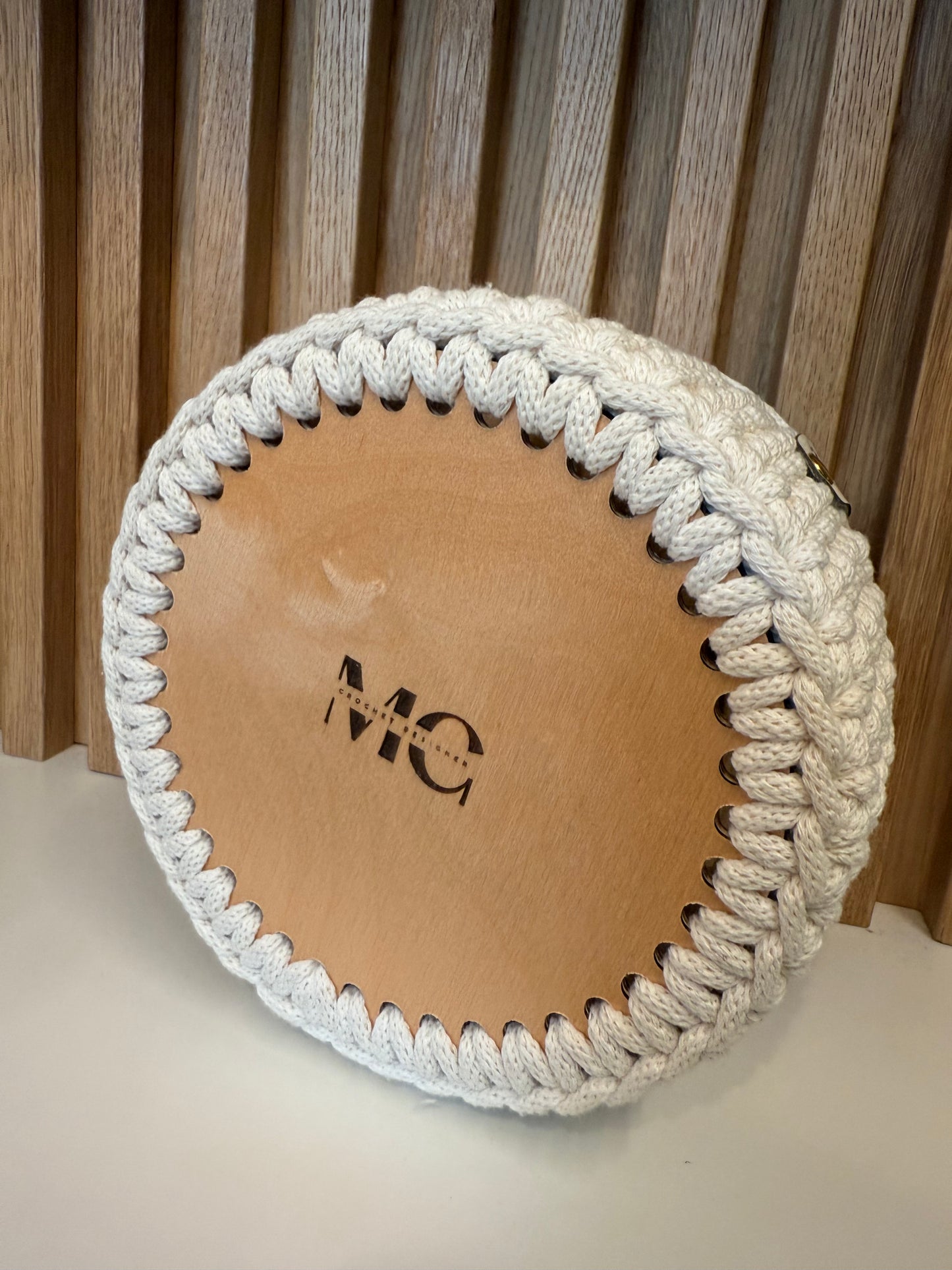 Cestino in corda intrecciata 100% cotone diametro 16 cm - Due colori