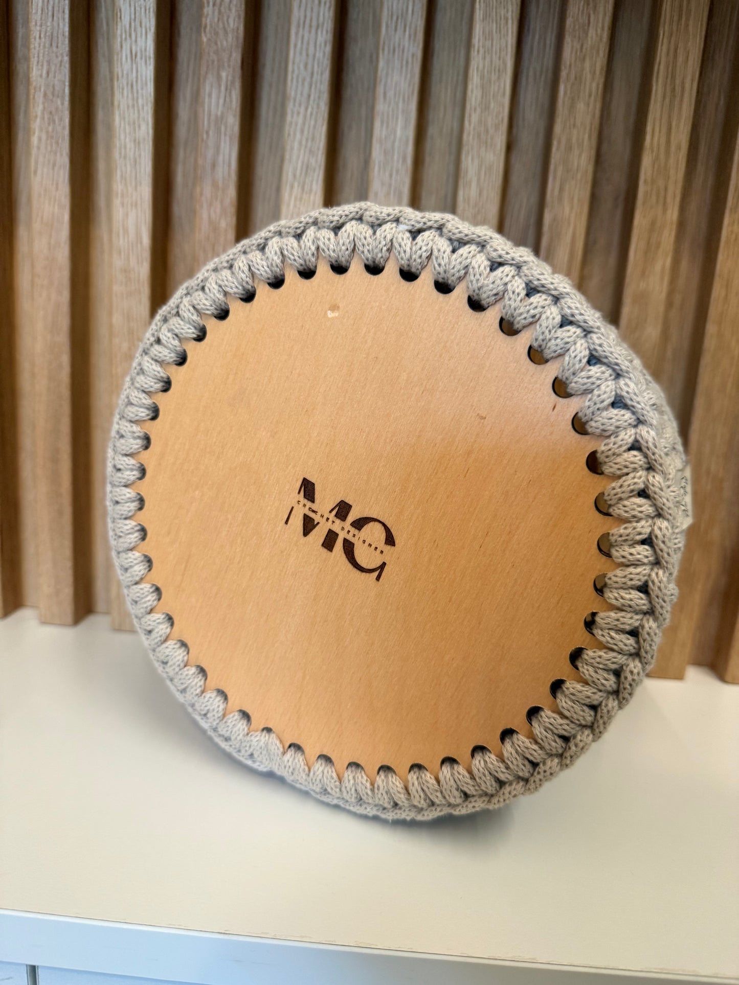 Cestino in corda intrecciata 100% cotone diametro 18 cm