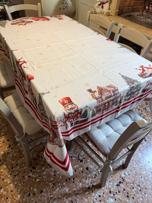 Magico Natale - Tovaglia anti-macchia con stampa digitale