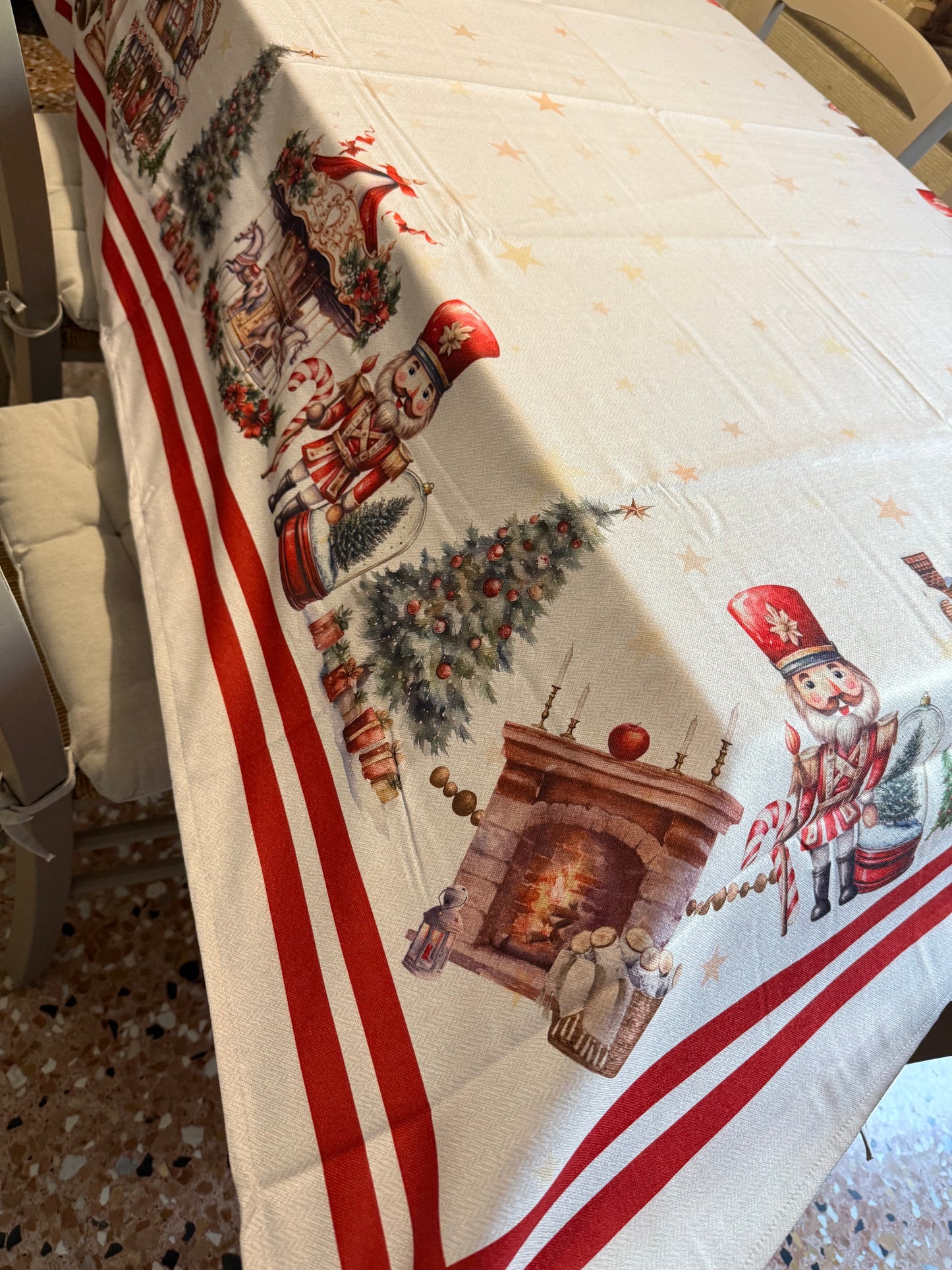 Magico Natale - Tovaglia anti-macchia con stampa digitale