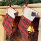 Calza natalizia tartan con jingle