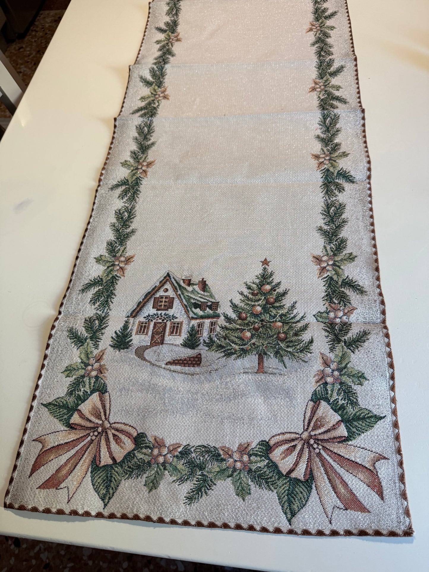 Runner in jacquard - Chalet di montagna