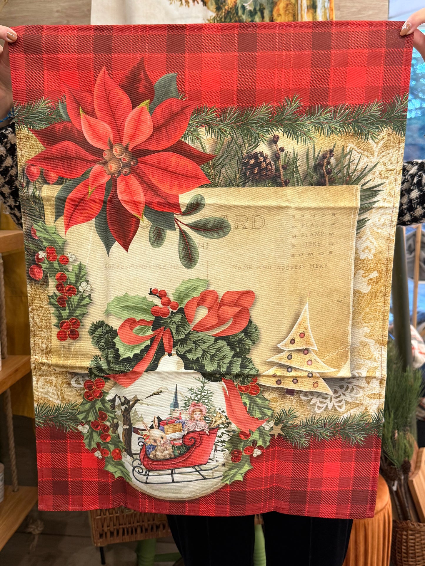 Strofinacci in cotone - Storie di Natale