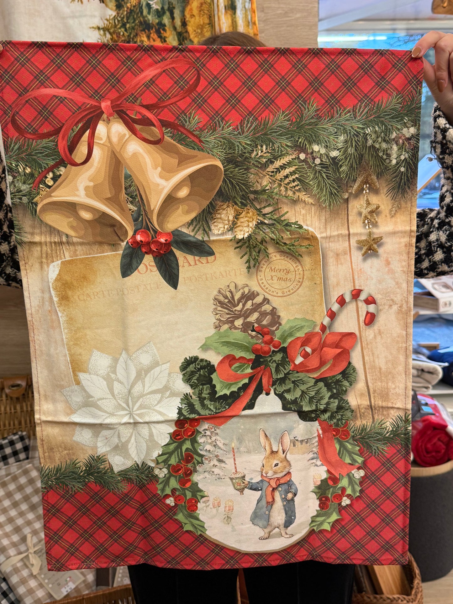 Strofinacci in cotone - Storie di Natale