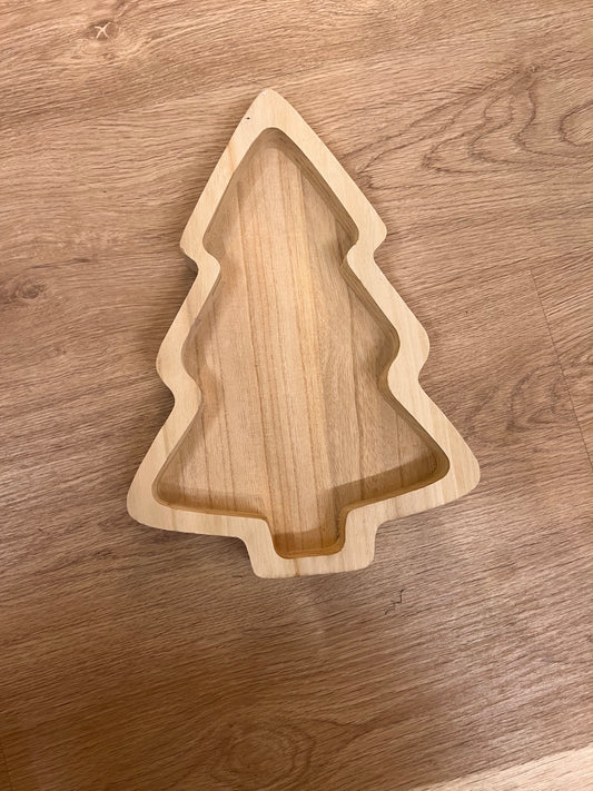 Ciotola in legno a forma di albero