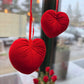 Cuore in velluto da appendere - Due msiure