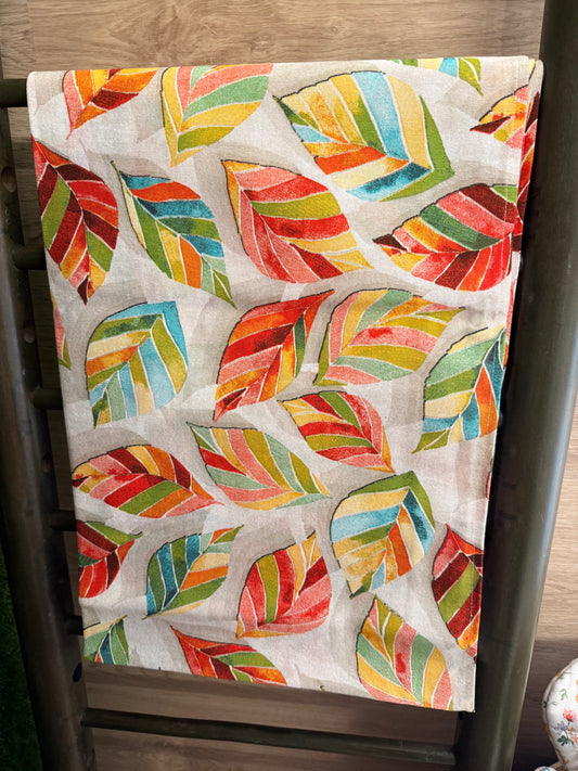 Tovaglia foglie colorate