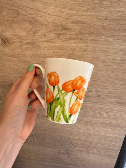 Mug in porcellana - Tulipani