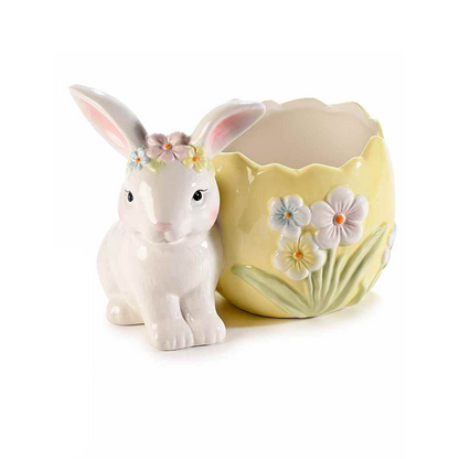 Vaso in ceramica - Bunny con uovo