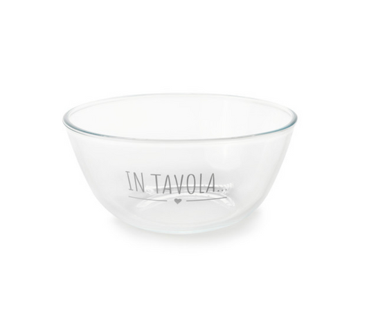 Ciotola in vetro borosilicato - "In tavola"