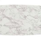 Louis - Tavolo con top opaco in ceramica bianco arabesco e gambe metallo