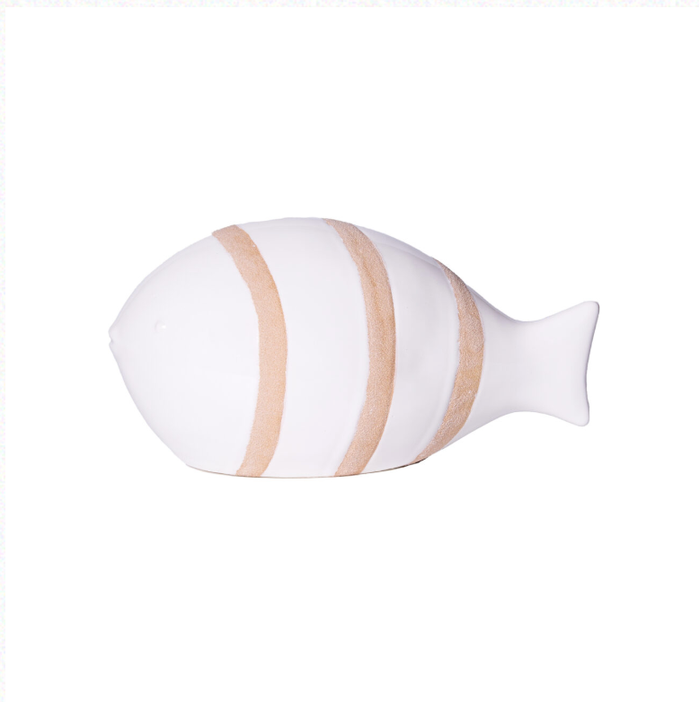 Pesce a righe in ceramica - Tre misure