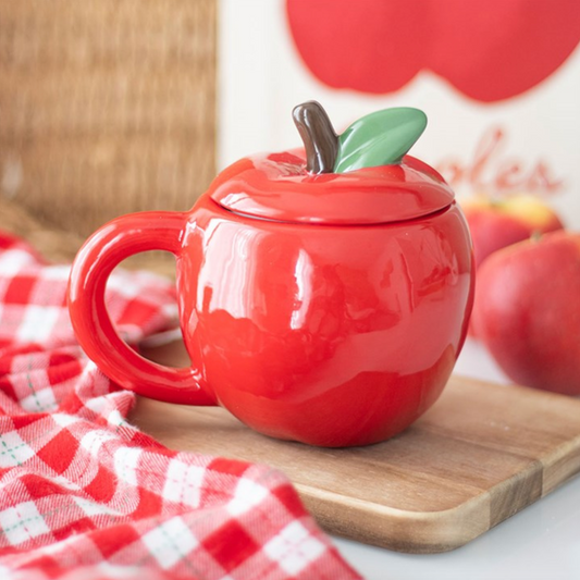 Tazza in ceramica a forma di mela