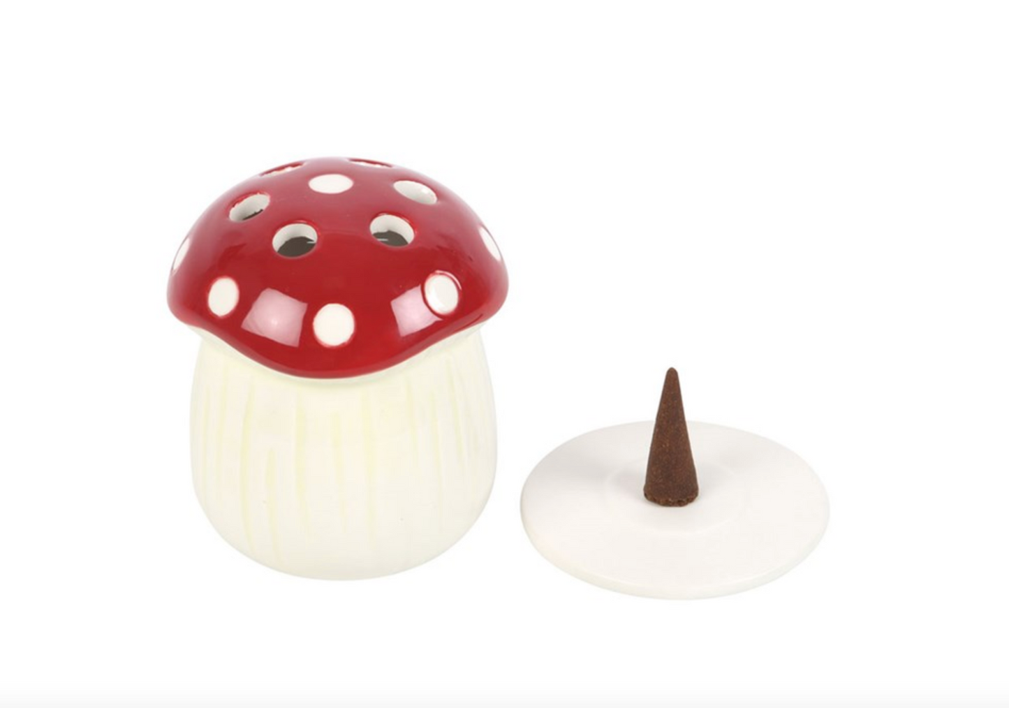 Bruciatore di incenso a forma di fungo