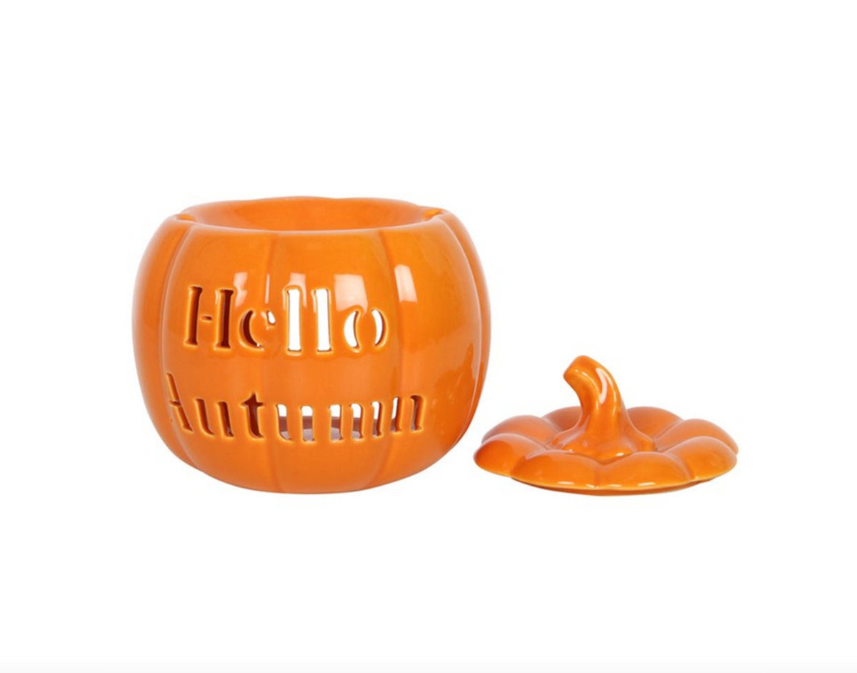 Bruciatore di olio a forma di zucca "Hello Autumn"