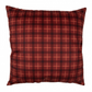 Federa quadrato "Profilo Cervo" Tartan rosso