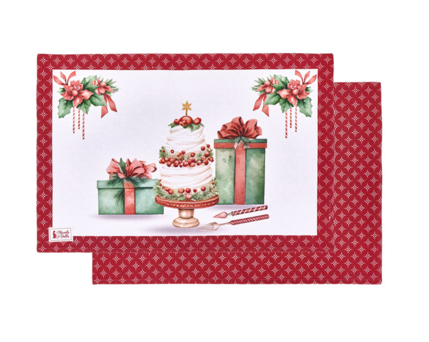 Tovaglietta in cotone - Storia di Natale