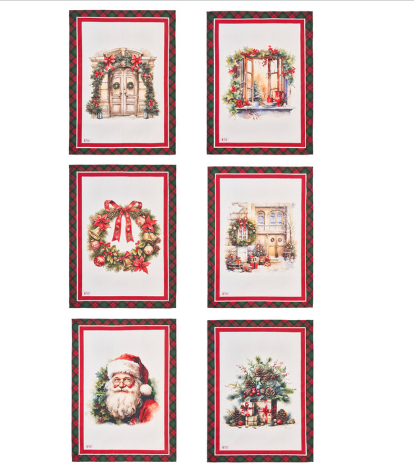 Strofinacci in cotone - Natalizi