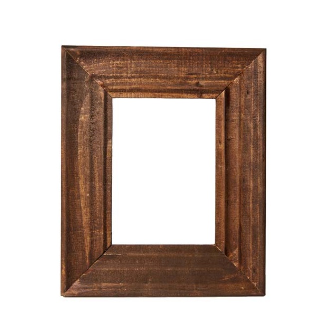 Portafoto in legno scuro - cm. 18x 15