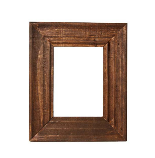 Portafoto in legno scuro - cm. 18x 15