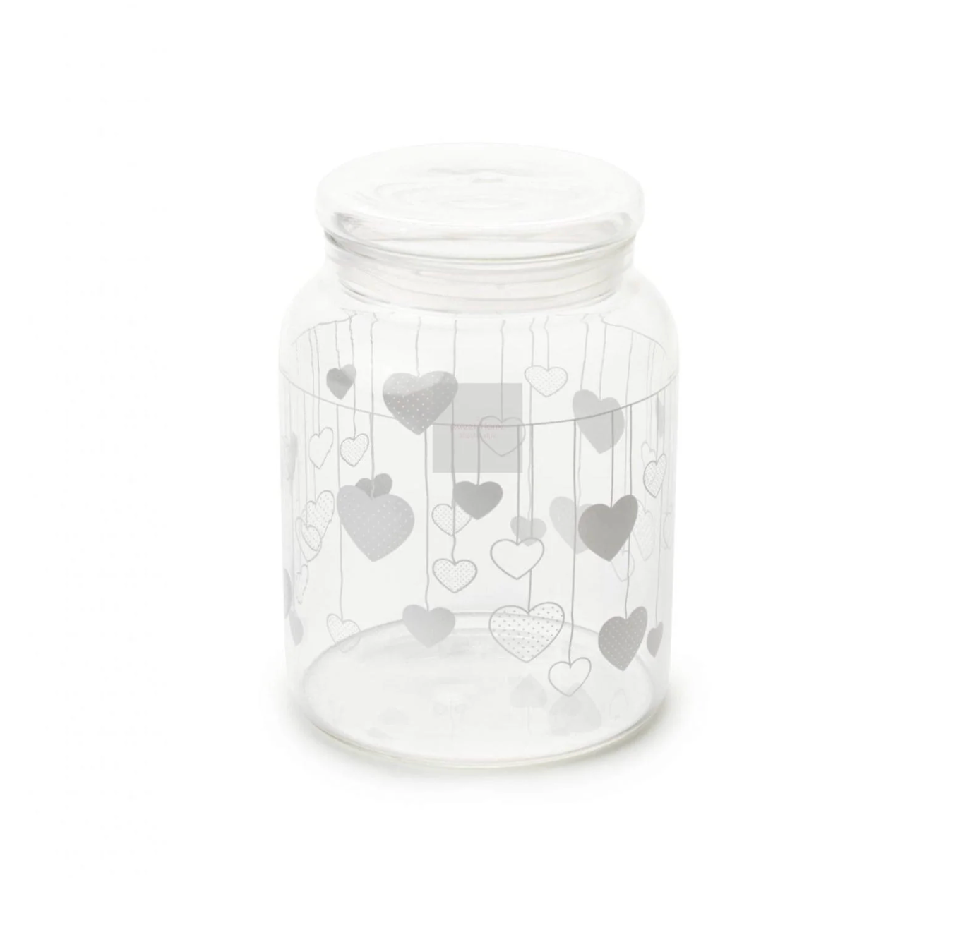 Barattolo in vetro borosilicato - Cuori