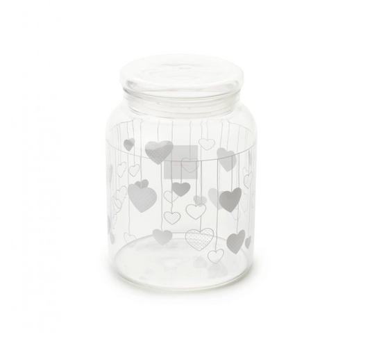 Barattolo in vetro borosilicato - Cuori