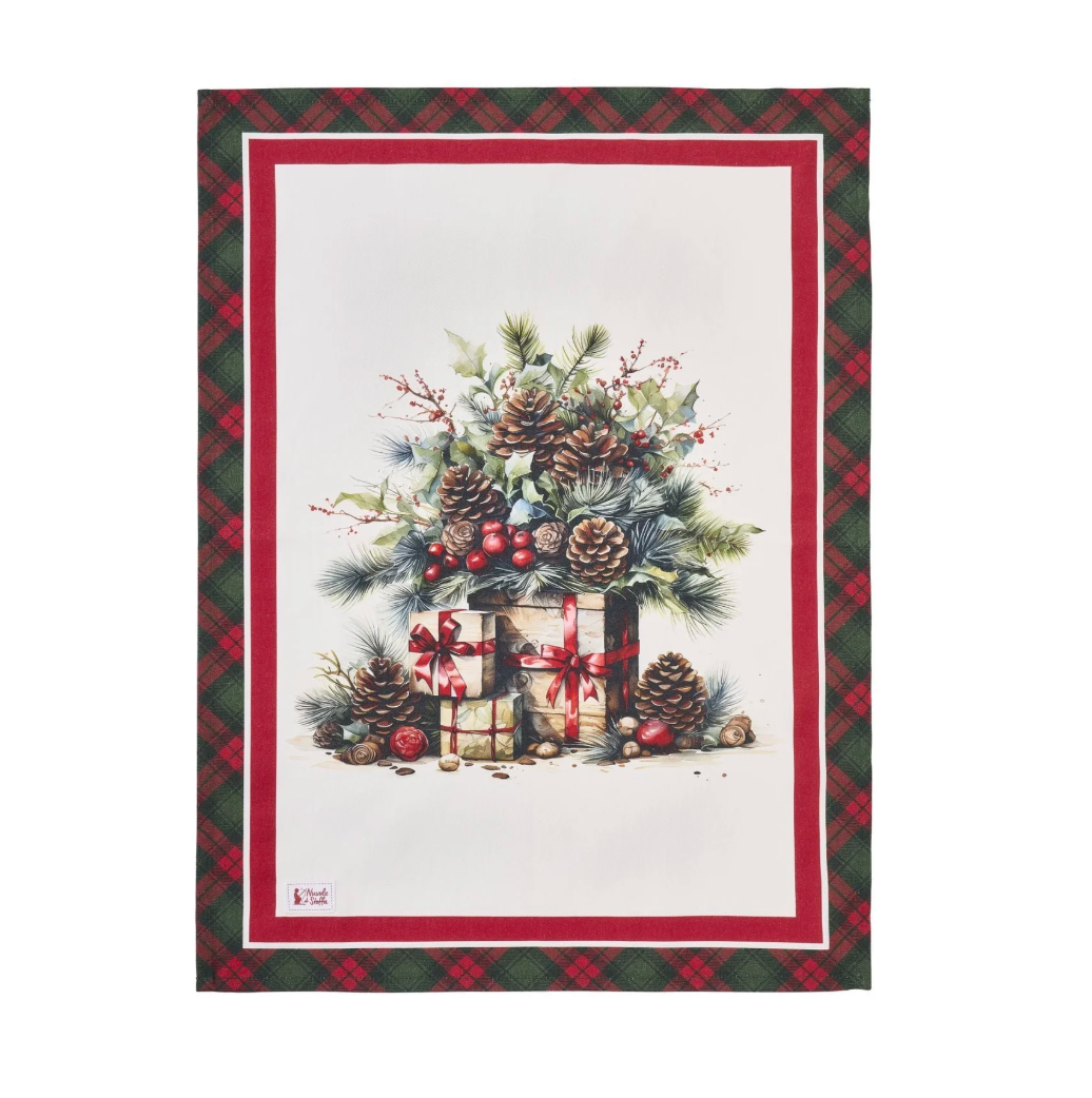 Strofinaccio in cotone - Christmas is coming