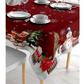 Red Christmas - Tovaglia anti-macchia in cotone con stampa digitale
