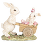 Statuetta decorativa - Coniglietti in carriola