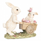 Statuetta decorativa - Coniglietti in carriola