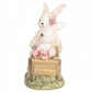 Statuetta decorativa - Coniglietti in carriola