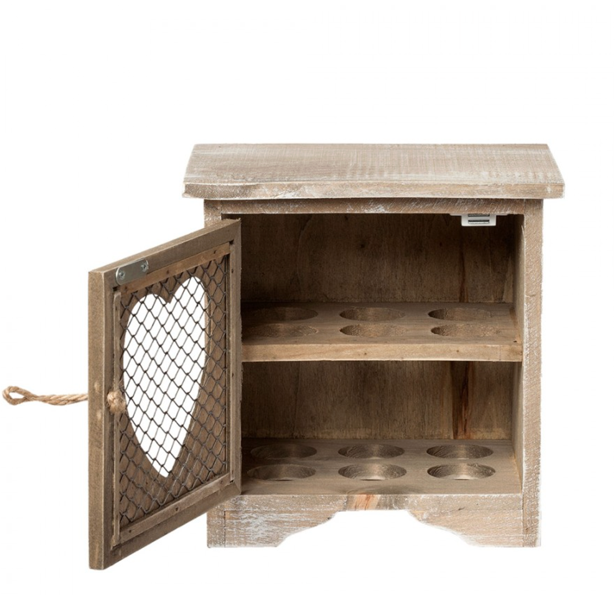 Mobile portauova in legno con cuore