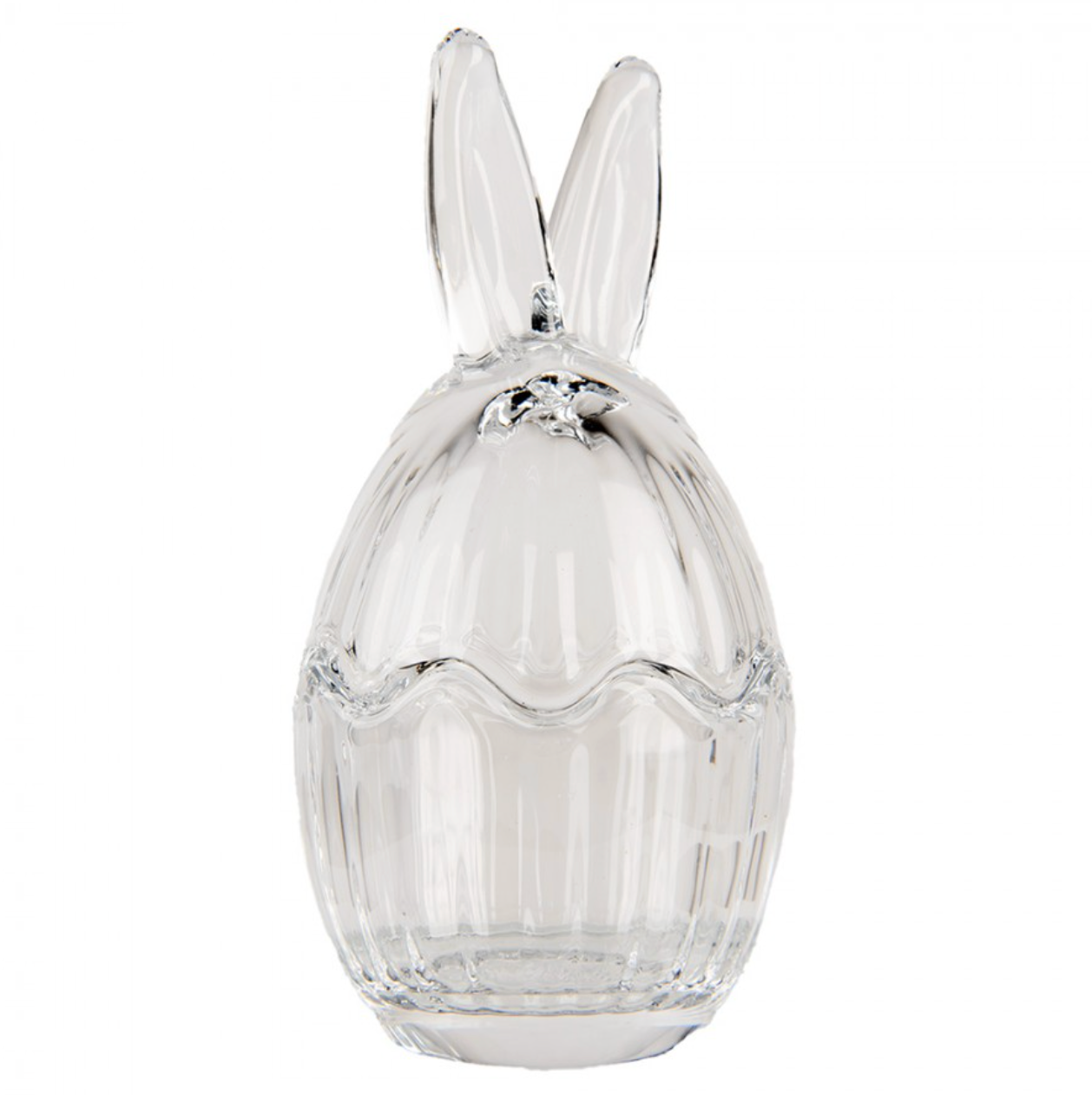 Barattolino in vetro con orecchie da coniglio