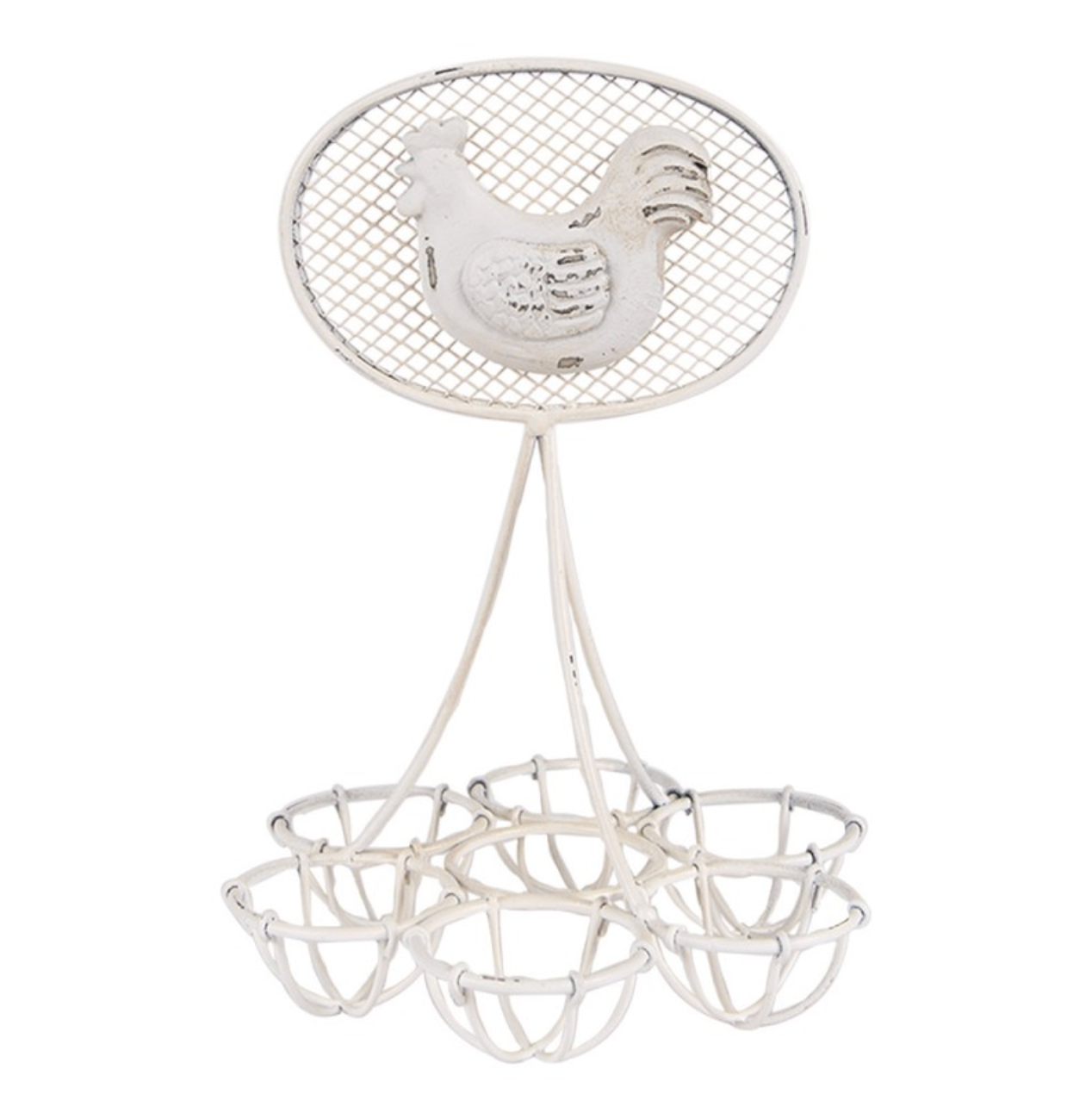 Portauova in metallo - Gallina