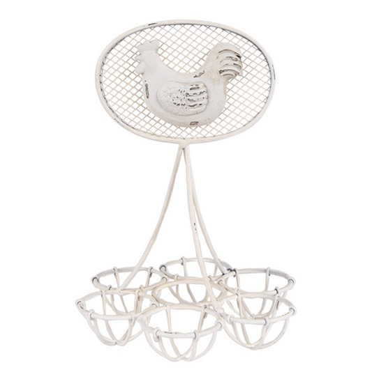 Portauova in metallo - Gallina