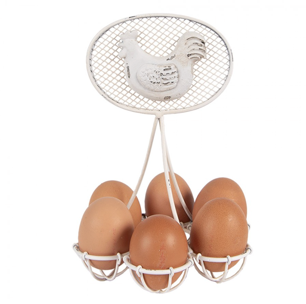 Portauova in metallo - Gallina