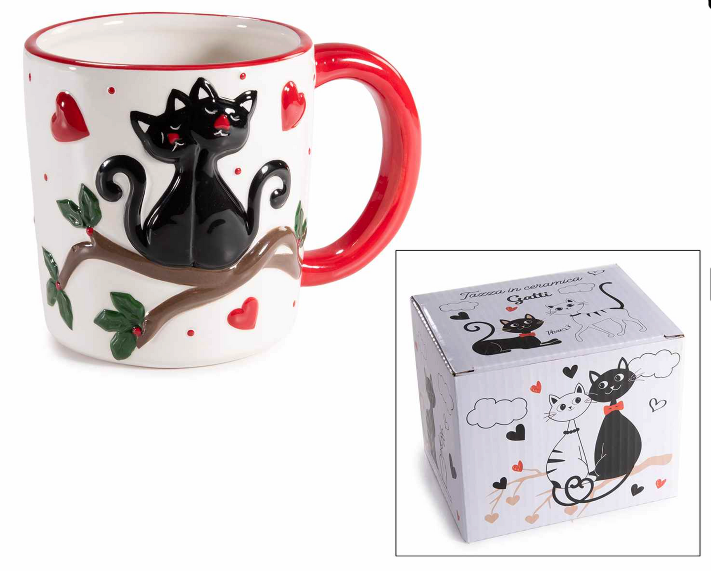 Mug in ceramica - Gatti innamorati