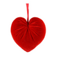 Cuore in velluto da appendere - Due msiure