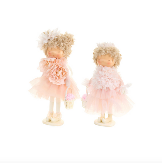 Bambole rosa con cestino  - Due misure