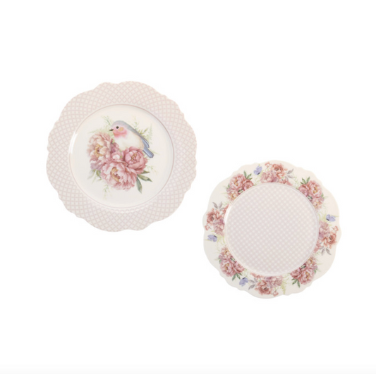 Set 2 piattini dolce con scatola - Fiorirà